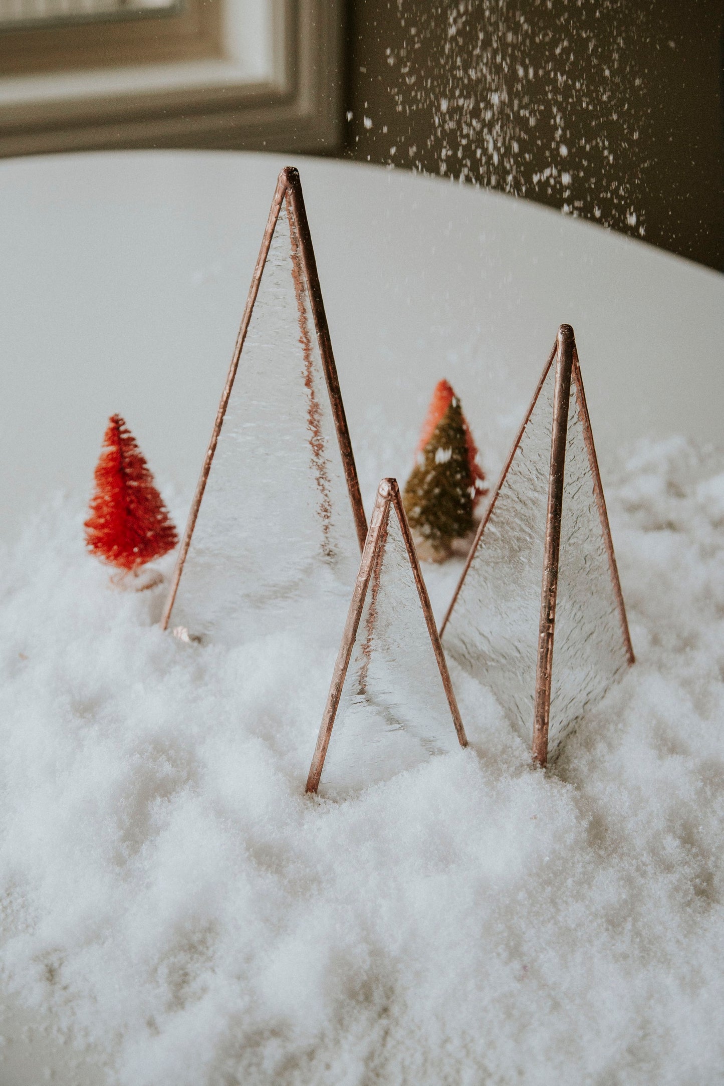 Minimal Prism Glass Tree - 3 Different Sizes (lights included)