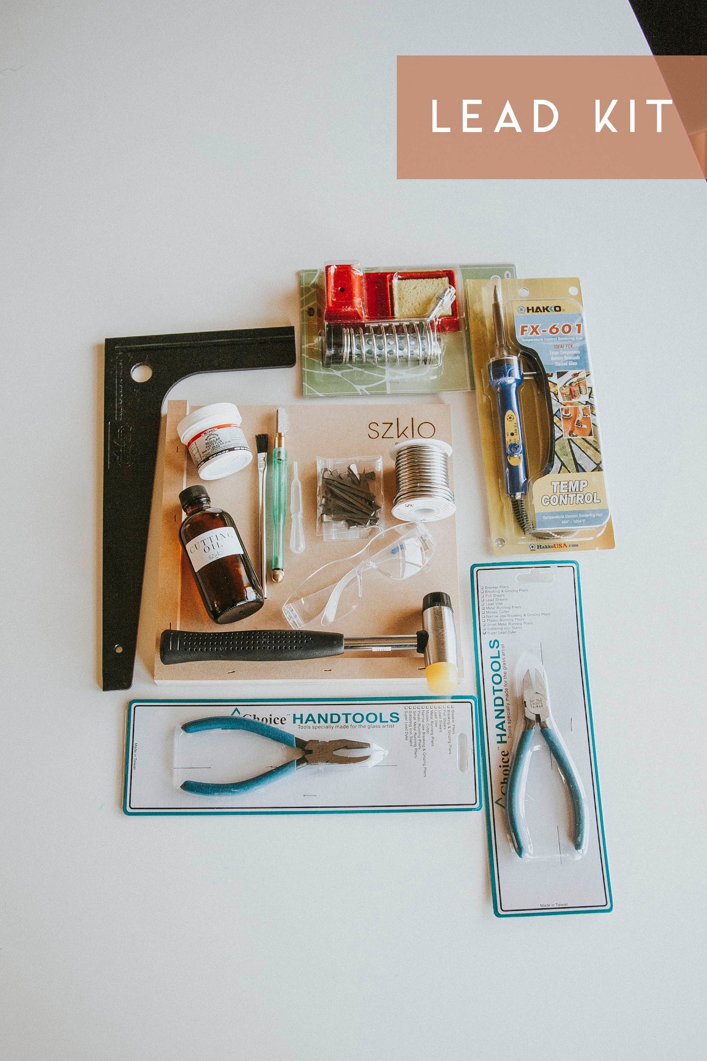 Stained Glass Beginner Tool Kit - Foil or Lead Method