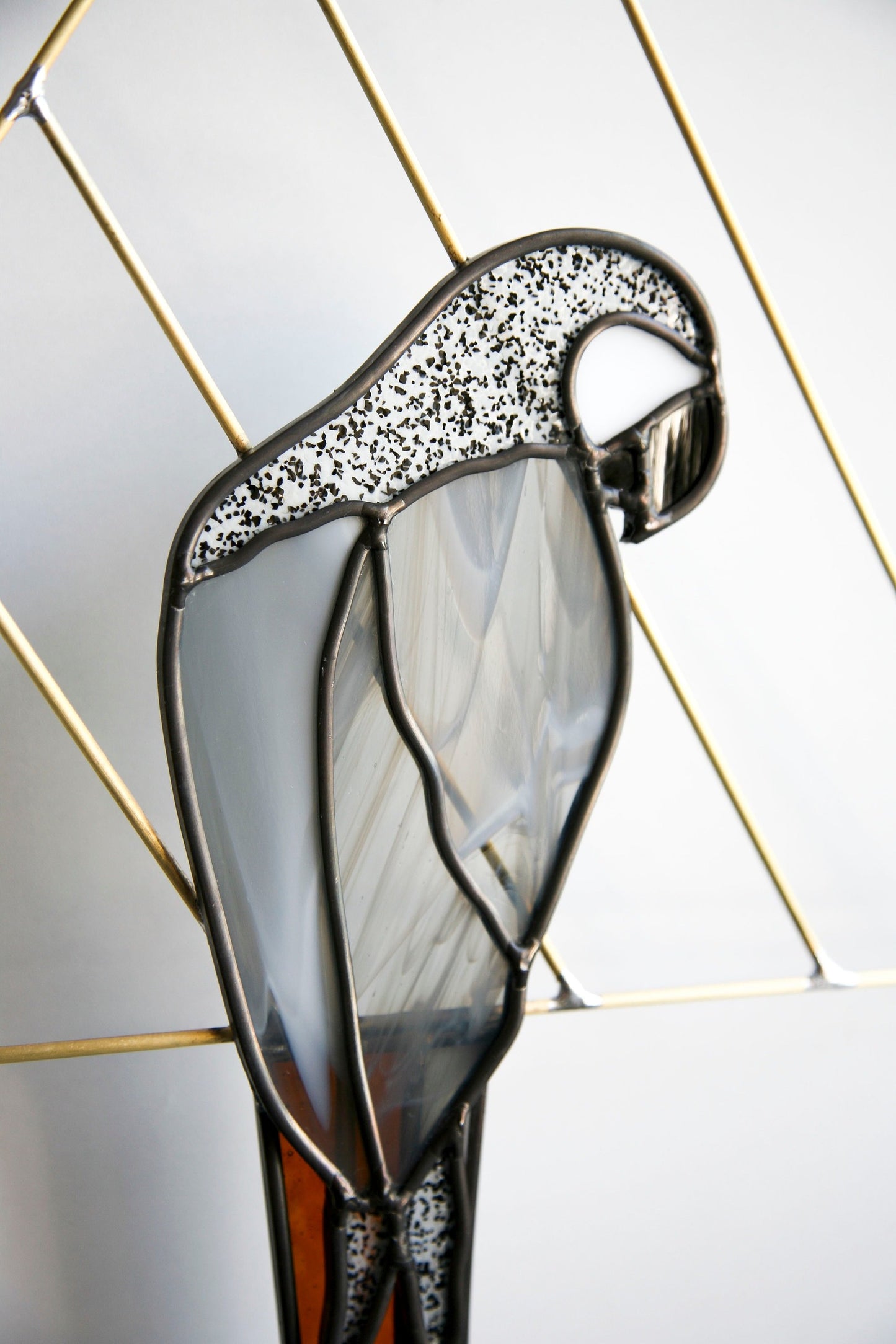 Parrot with Brass Detail - Pastel, Neutral or Custom