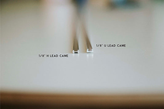 LEAD CAME - 1/8" H & U Round Lead- 3ft Lengths
