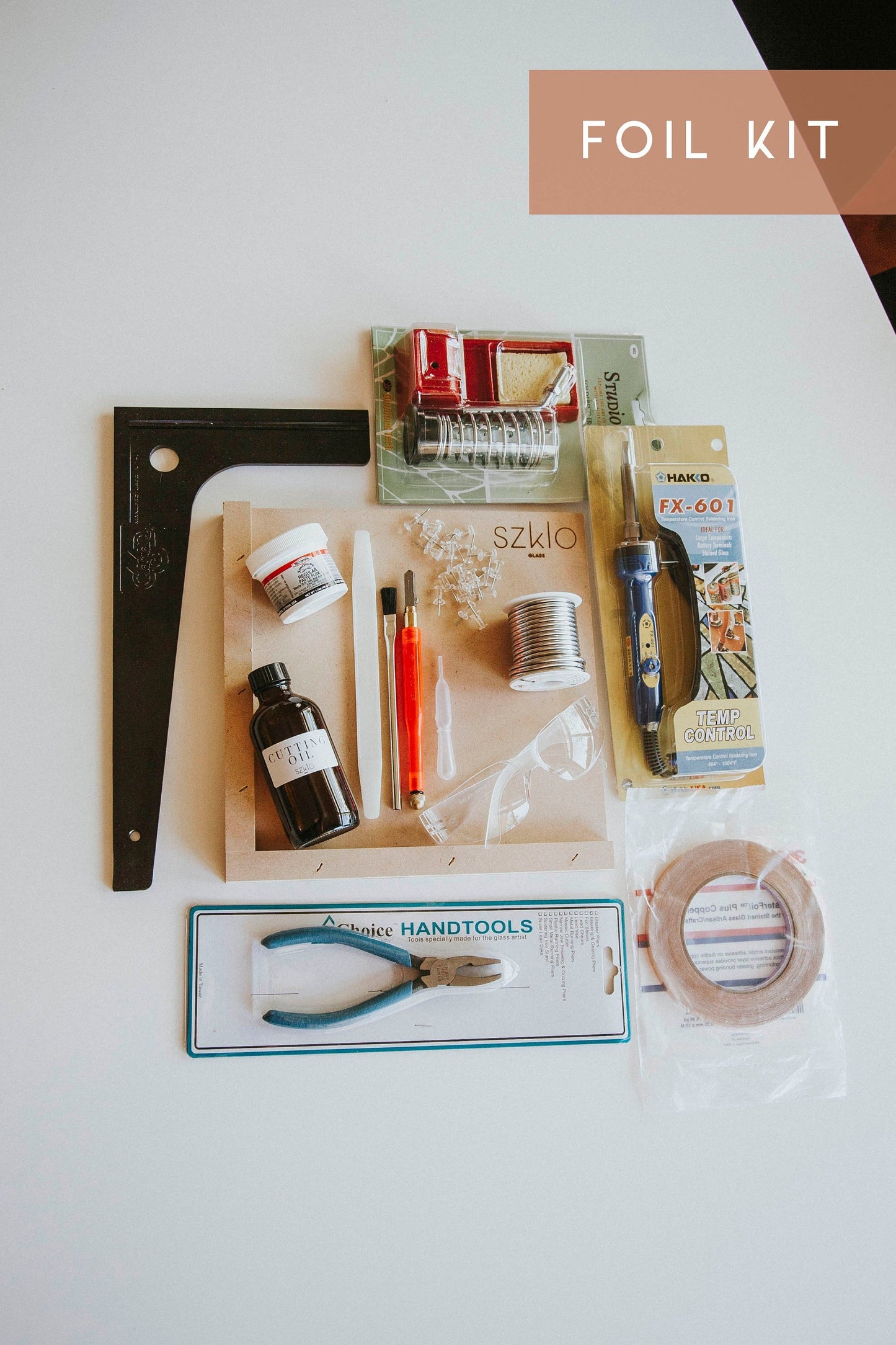 Stained Glass Beginner Tool Kit - Foil or Lead Method