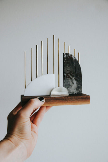 Premium Modern Stained Glass Nativity Set© - Minimal Neutral Palette
