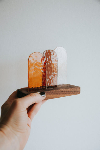 Premium Modern Stained Glass Nativity Set© - Minimal Neutral Palette