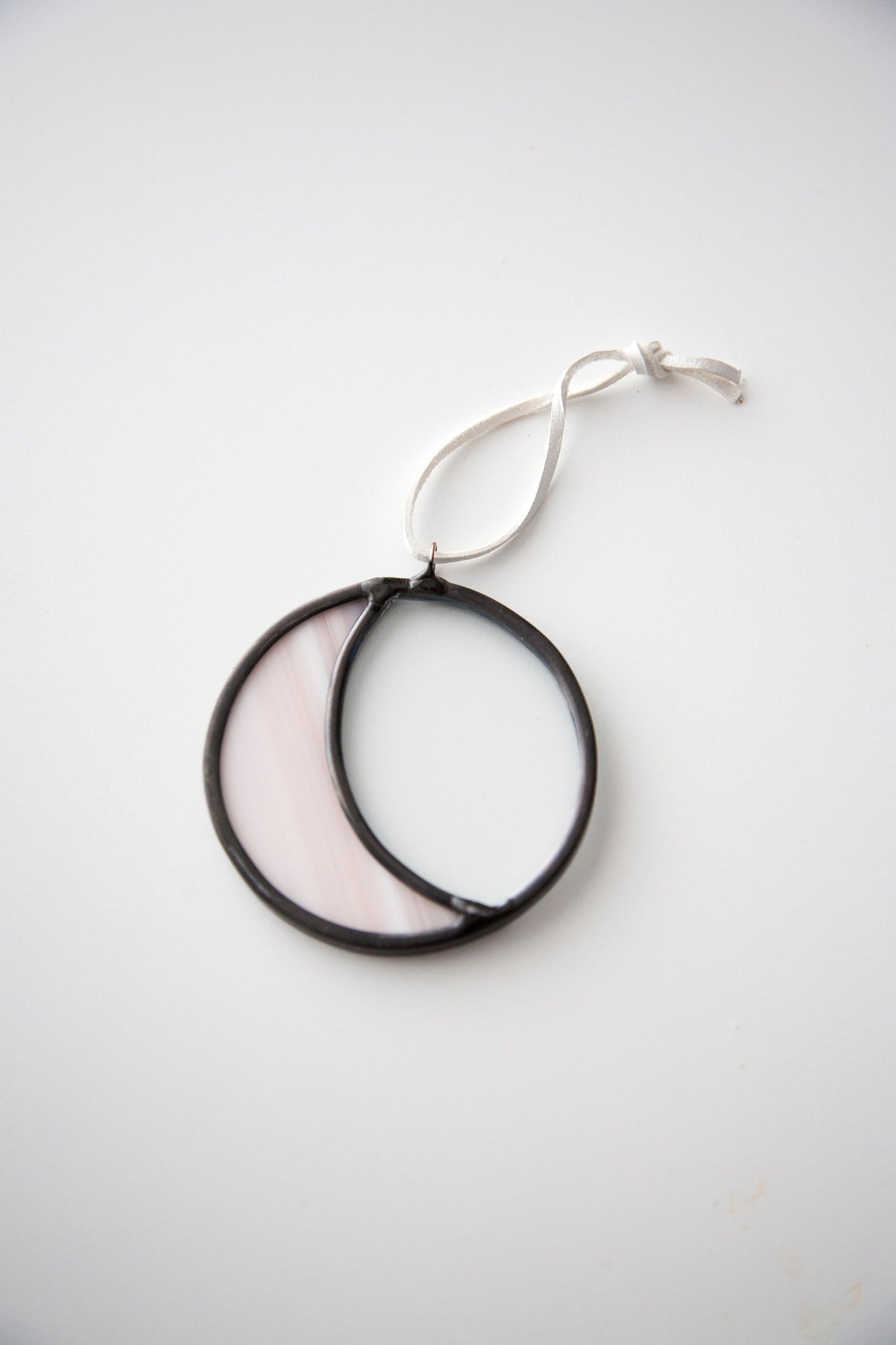 Mini Moon - Pink & Clear Glass
