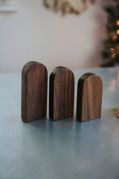 Modern Wood Nativity Set© - Designed by Szklo Glass