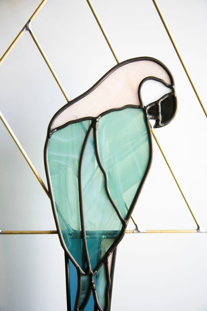 Parrot with Brass Detail - Pastel, Neutral or Custom
