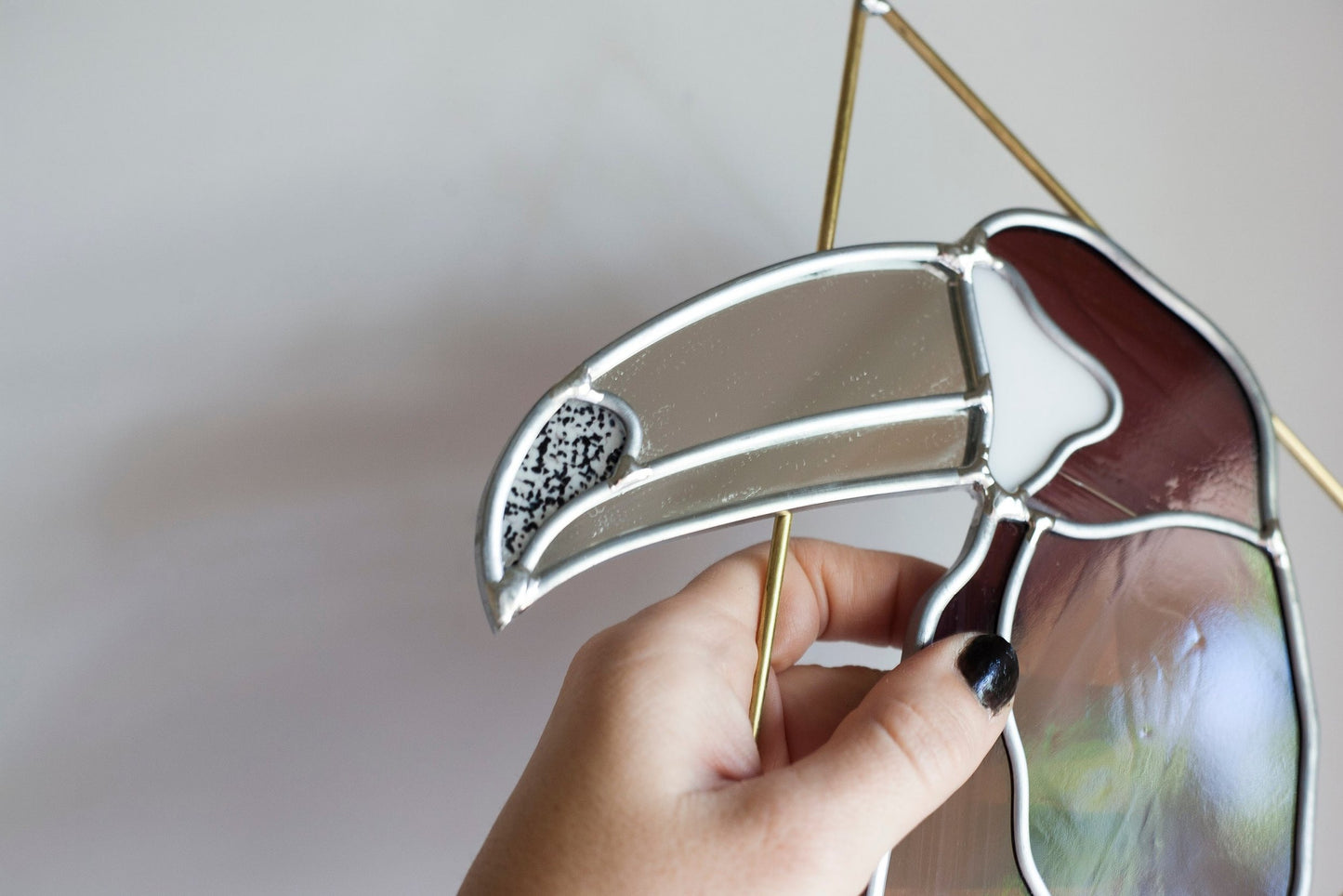 Stained Glass Tropical Toucan