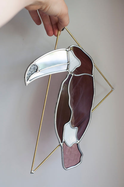 Stained Glass Tropical Toucan