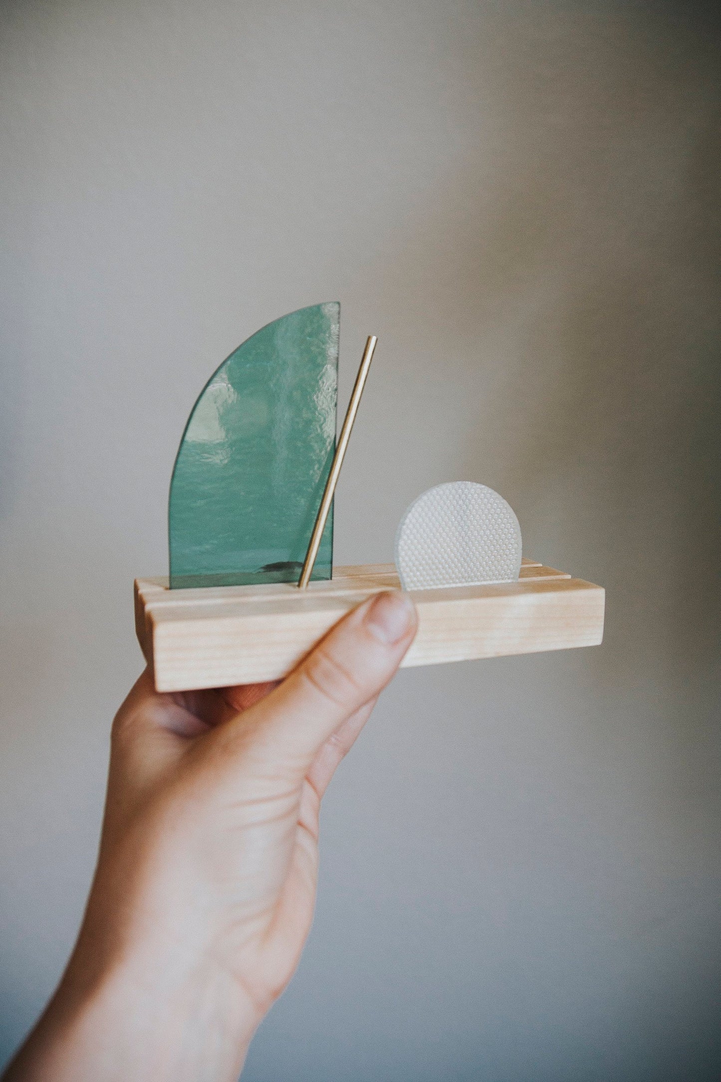 Modern Stained Glass Nativity Set© - Polished Edge Glass