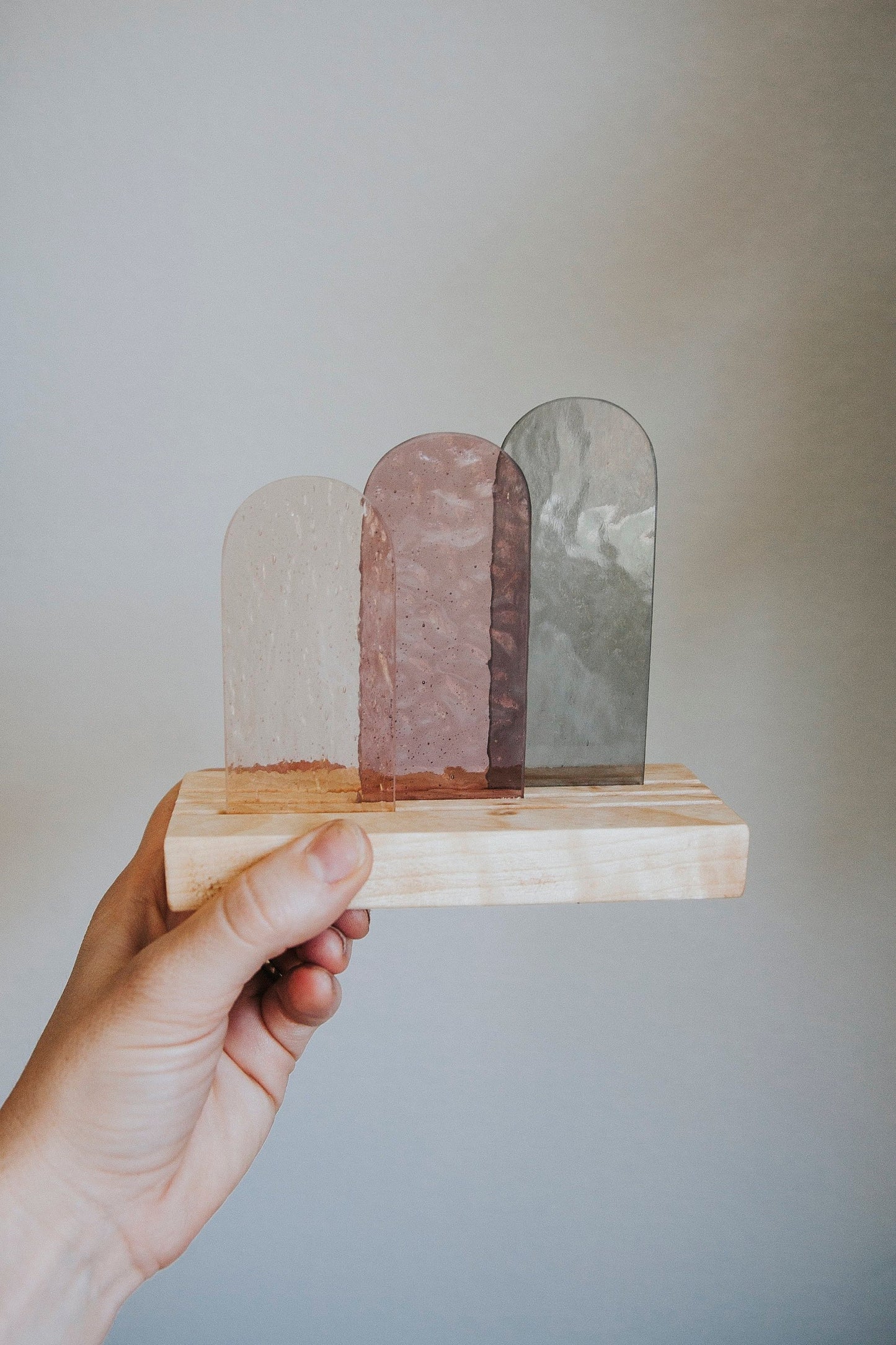 Modern Stained Glass Nativity Set© - Polished Edge Glass